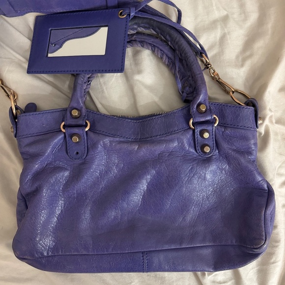 Balenciaga city bag Giant First 240577 purple mini - Picture 4 of 6